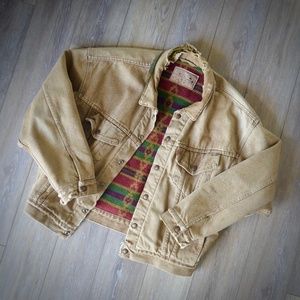 Levi's Denim Trucker Jacket, Vintage, Blanket Lined UNISEX -See Measurements